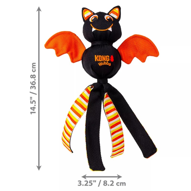 dimensions peluche d'halloween pour chien wubba ballistic bat kong