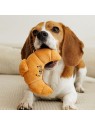 chien avec la peluche pour chien croissant collection les frenchies MARTIN SELLIER