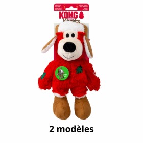 peluche de noel pour chien holiday wild knot bear KONG disponible en 2 tailles