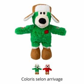 peluche de noel pour chien holiday wild knot bear KONG coloris selon arrivage