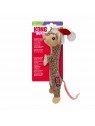 Peluche de noel pour chat holiday cat luvs mouse KONG avec étiquette