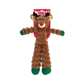 peluche de noel pour chien holiday shakers crumples reindeer KONG avec étiquette