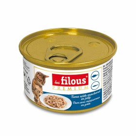une boîte pour chat de thon avec maquereau en gelée les filous Prenium