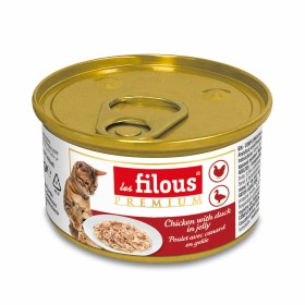 une boîte pour chat poulet avec canard en gelée les filous Prenium