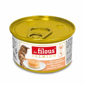boite chat duo poulet avec saumon en mousse les filous prenium