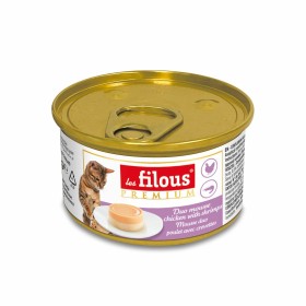 boite pour chat duo poulet avec crevettes en mousse Les Filous prenium