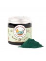 pot booster de repas chien spiruline verte cooka's cookies avec poudre verte devant