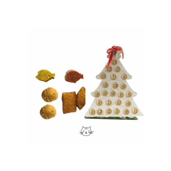 détail des friandises du calendrier de l'avent pour chat beeztees
