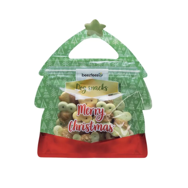 sachet de friandises de noël pour chien cookies wraps Beeztees