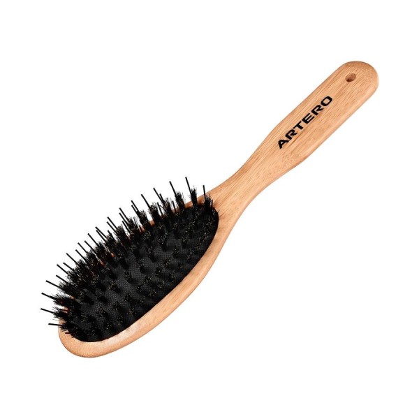 Brosse chien en poils de sanglier nova Artero de biais