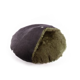 Coussin pour chien kaki couverture collection toudoudou MARTIN SELLIER