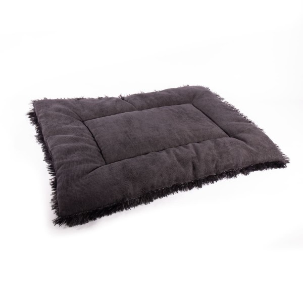 tapis pour chien noir plat collection toudoudou MARTIN SELLIER côté tissu