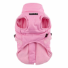 manteau pour chien rose avec harnais intégré Mountaineer Puppia de face