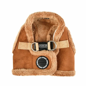 Harnais Veste pour chien beige TERRY Puppia de dos
