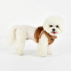 chien de profil avec le Harnais Veste pour chien beige TERRY Puppia