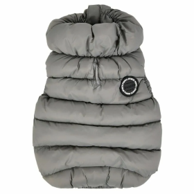 Doudoune pour chien grise ULTRALIGHT Puppia® de dos