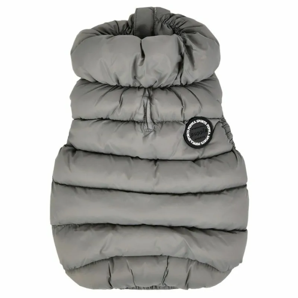 Doudoune pour chien grise ULTRALIGHT Puppia® de dos
