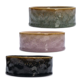 La gamelle pour chien en céramique rose JACE Designed by Lotte existe en noir ou vert