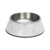 Gamelle pour chien blanche avec motif MARBRE Designed by Lotte