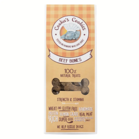 friandises pour chien au boeuf en forme d'os cooka's cookies dans emballage