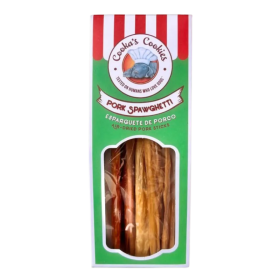 Friandises chien spawghetti au porc Cooka's Cookies dans leur emballage