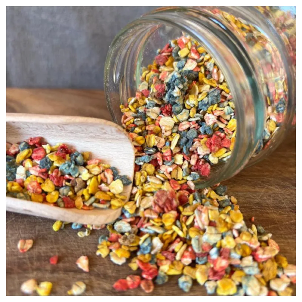 friandises chien Dogfetti superaliment Cooka's Cookies déversées.