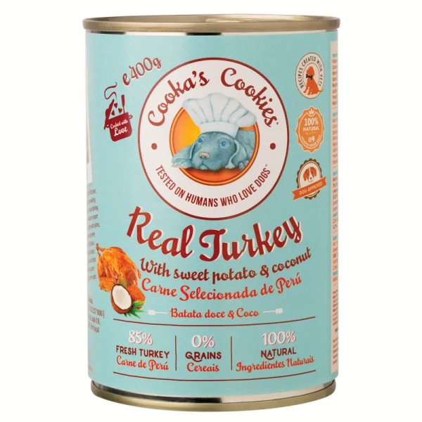boîte de pâtée pour chien à la dinde Cooka's Cookies