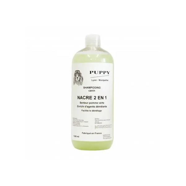 shampooing pour chien nacre 2 en 1 PUPPY 1L