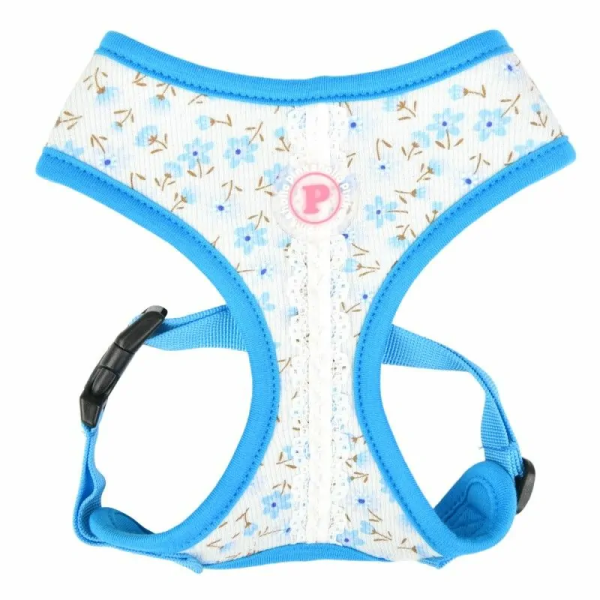 Harnais pour chien lobelia bleu Pinkaholic de face