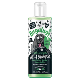 shampooing pour chien anti-chute all in 1 wild lemongrass Bugalugs 250 ml