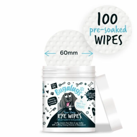 Boîte de 100 lingettes yeux pour chien eye wipes bugalugs