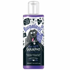 shampooing pour chien poils blancs maxi white pour chien Bugalugs 250 ml
