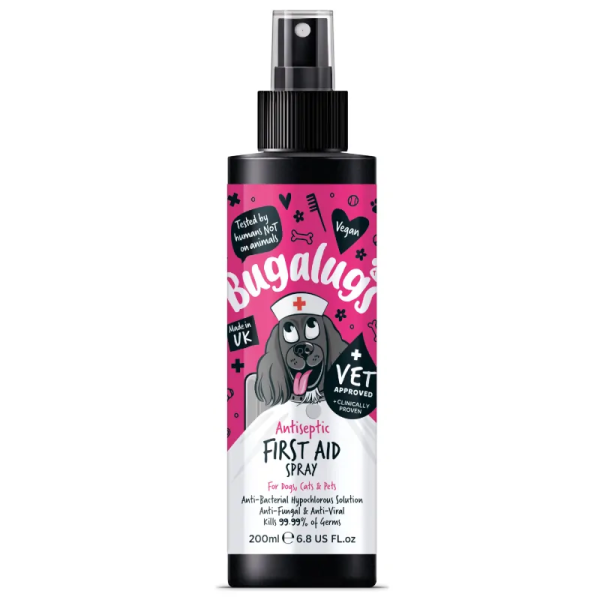 Spray Antiseptique pour chien First Aid Bugalugs