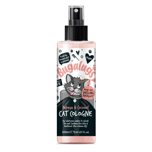 eau de cologne pour chat papaye and coconut bugalugs