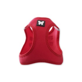 harnais pour chat rouge mesh martin sellier de face