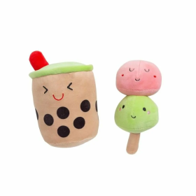 lot de 2 peluches pour chien sonores milkshake pearhead