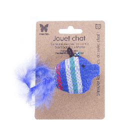 jouet pour chat poisson bulle bleu martin sellier avec emballage
