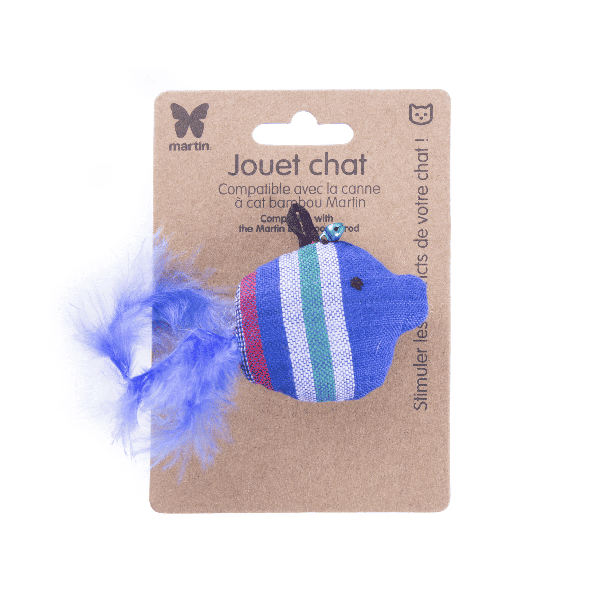 jouet pour chat poisson bulle bleu martin sellier avec emballage