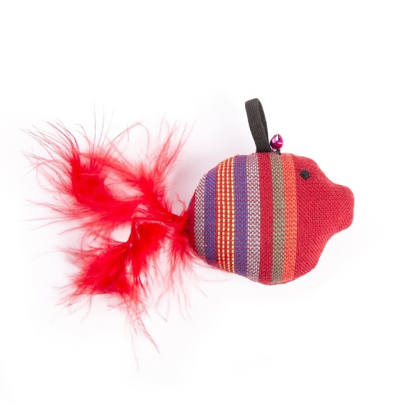 jouet chat poisson bulle rouge martin sellier