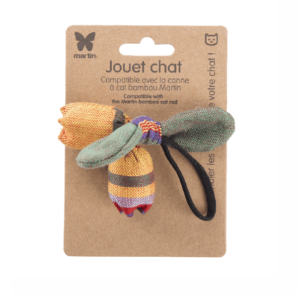 jouet pour chat fruit exotique jaune martin sellier avec emballage