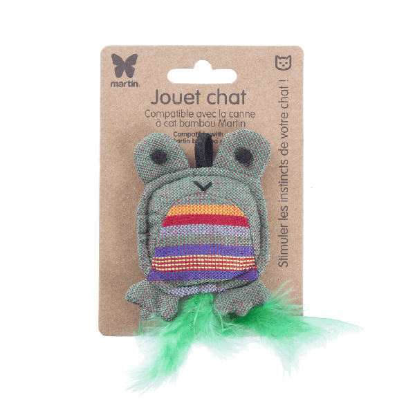 jouet pour chat grenouille verte martin sellier avec emballage