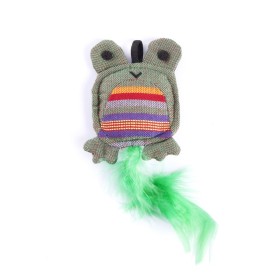 jouet pour chat grenouille vert martin sellier