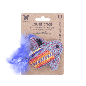 jouet pour chat poisson volant bleu martin sellier avec emballage