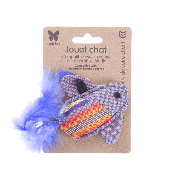 jouet pour chat poisson volant bleu martin sellier avec emballage
