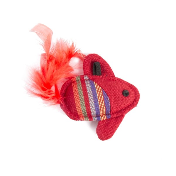 jouet pour chat poisson volant rouge martin sellier