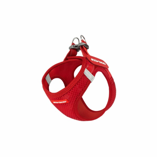 harnais chien rouge mesh formfit ezydog de biais