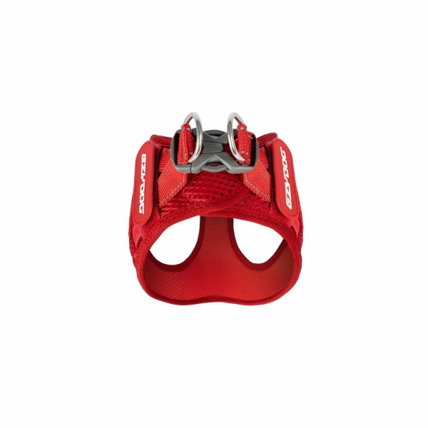 harnais chien rouge mesh formfit ezydog de dos