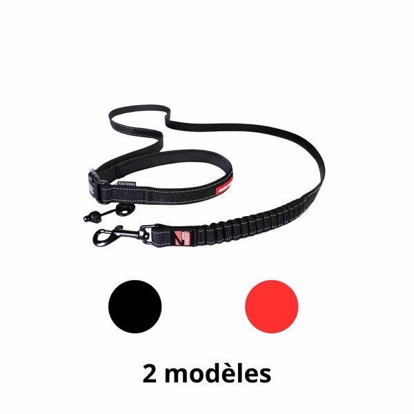 Laisse pour chien Road Runner EZYDOG disponible en noir ou rouge