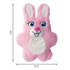 dimensions peluche pour chien snuzzles kiddos bunny kong