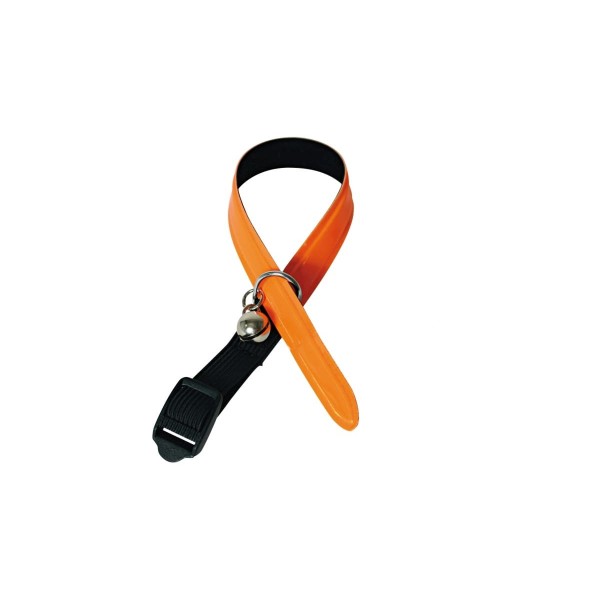 collier pour chat orange collection reflectite martin sellier